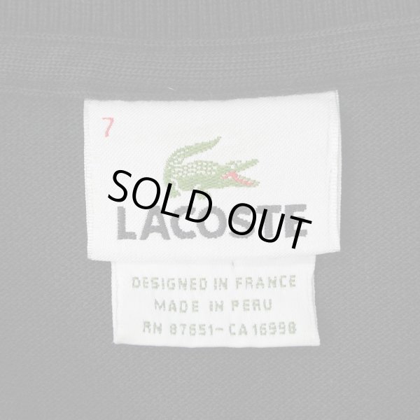 画像2: Late 90's LACOSTE ポロシャツ "DESIGNED IN FRANCE / BLACK" (2)