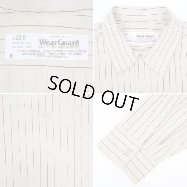 画像3: 90's Wear Guard ストライプ柄 ワークシャツ "MADE IN USA / DEADSTOCK" (3)