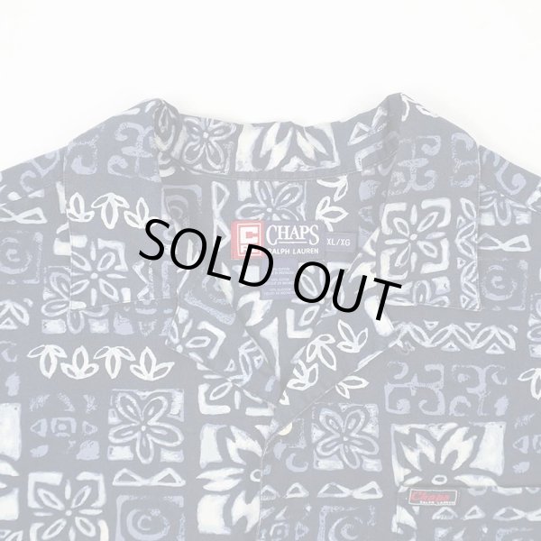 画像3: 90's CHAPS Ralph Lauren 総柄 オープンカラーシャツ (3)