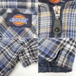 画像4: 90's Dickies キルティングライナー フーディーネルシャツ "NAVY Plaid" (4)