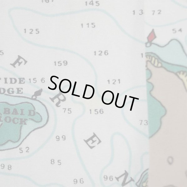 画像5: 80's L.L.Bean S/S マップ柄 オープンカラーシャツ "MADE IN USA" (5)