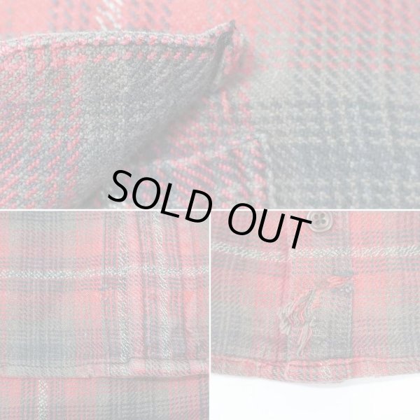 画像5: 00's OLD GAP オンブレチェック柄 ヘビーネルシャツ (5)