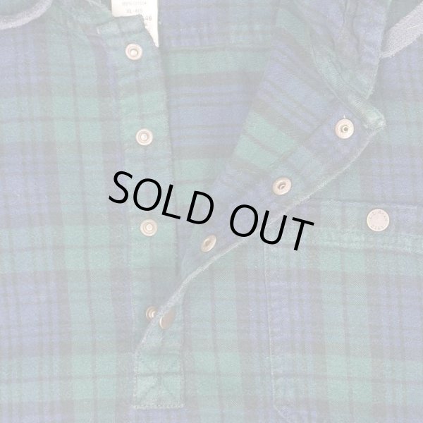 画像3: 00's L.L.Bean フーディーネルシャツ "Black Watch" (3)