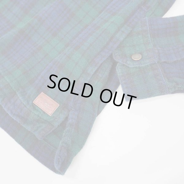 画像4: 00's L.L.Bean フーディーネルシャツ "Black Watch" (4)