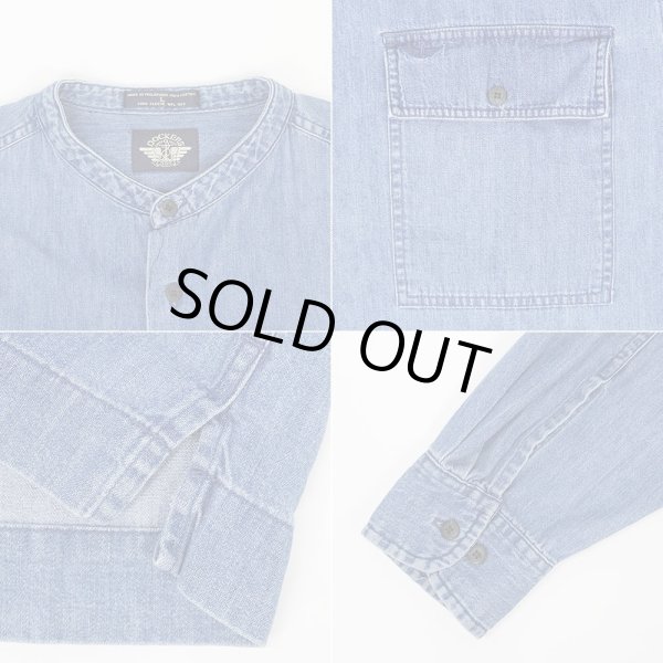 画像3: 90's DOCKERS デニム バンドカラーシャツ (3)