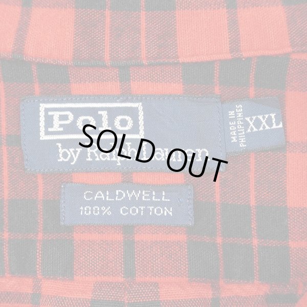 画像2: 90's Polo Ralph Lauren オープンカラーシャツ "CALDWELL" (2)