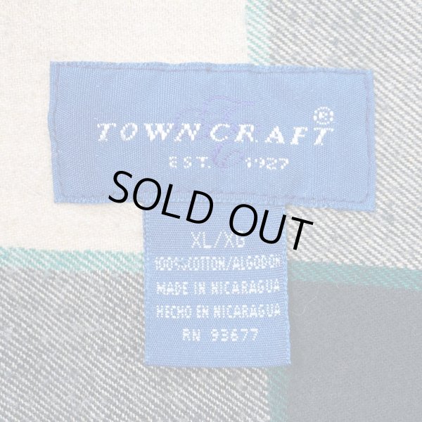画像2: 90's TOWNCRAFT フランネル ボタンダウンシャツ (2)
