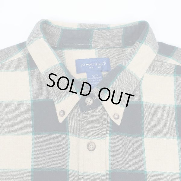 画像3: 90's TOWNCRAFT フランネル ボタンダウンシャツ (3)