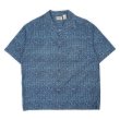 画像1: 00's L.L.Bean S/S 総柄 オープンカラーシャツ "BLUE×NAVY" (1)