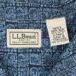 画像2: 00's L.L.Bean S/S 総柄 オープンカラーシャツ "BLUE×NAVY" (2)