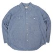 画像1: 70's KEY コットンシャンブレーシャツ "MADE IN USA" (1)