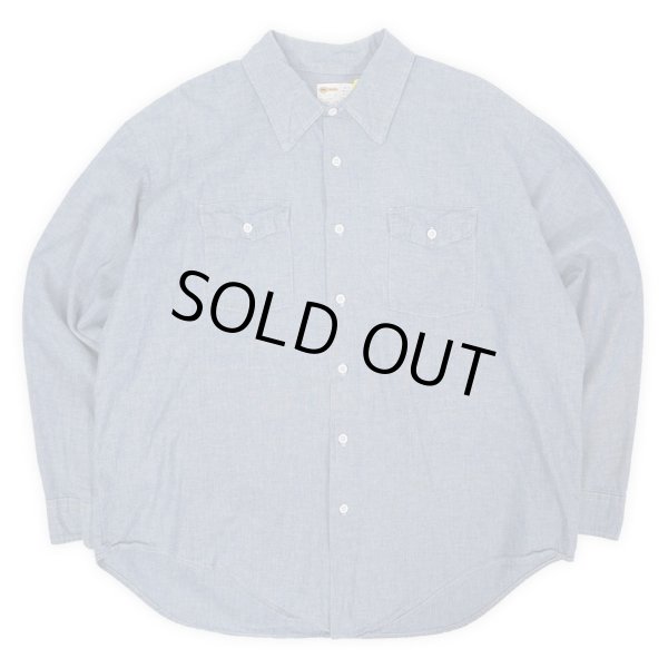 画像1: 70's KEY コットンシャンブレーシャツ "MADE IN USA" (1)