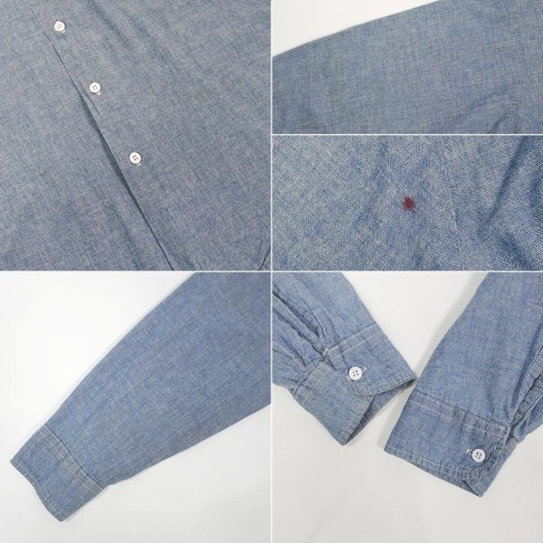 画像4: 70's KEY コットンシャンブレーシャツ "MADE IN USA" (4)