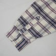 画像4: 90's ST JOHN'S BAY フランネル ボタンダウンシャツ “White × Navy Plaid” (4)