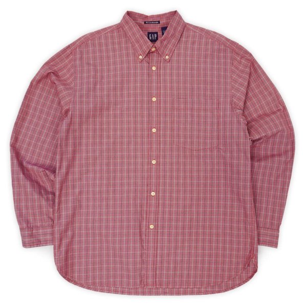 画像1: Early 00's OLD GAP ボタンダウンシャツ "80's TWO PLY POPLIN" (1)