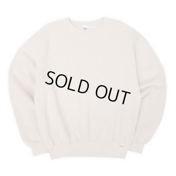 画像1: 90-00's RUSSELL 前V ブランクスウェット "BEIGE" (1)