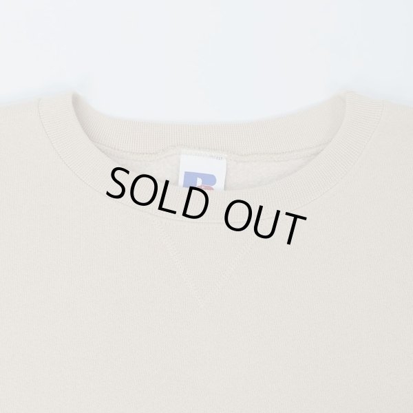 画像3: 90-00's RUSSELL 前V ブランクスウェット "BEIGE" (3)