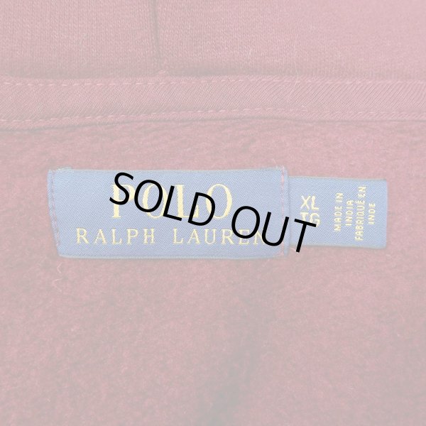 画像2: 00's Polo Ralph Lauren フロッキー プリント スウェットパーカー (2)