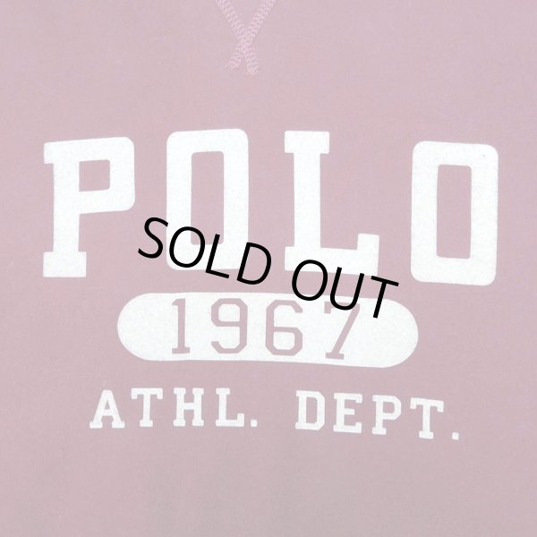 画像3: 00's Polo Ralph Lauren フロッキー プリント スウェットパーカー (3)