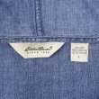 画像2: 00's Eddie Bauer インディゴリネンパーカー (2)