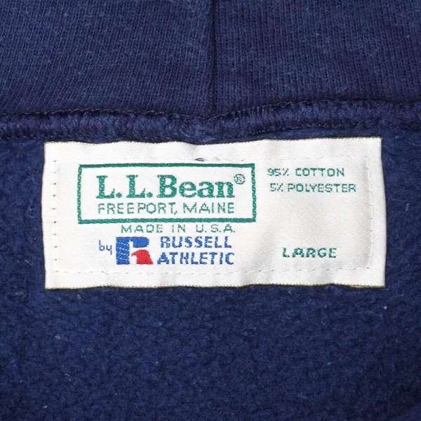 画像2: 90's L.L.Bean × RUSSELL ヘンリーネック スウェットパーカー "MADE IN USA" (2)