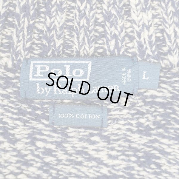 画像2: 00's Polo Ralph Lauren ハイネック コットンニット (2)