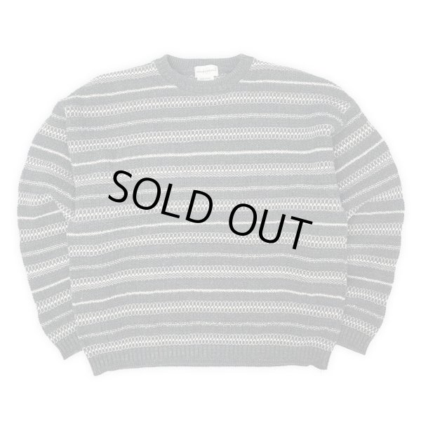 画像1: 90's KNIGHTS BRIDGE 総柄 コットンニット "MADE IN USA" (1)