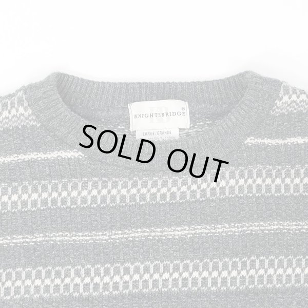 画像3: 90's KNIGHTS BRIDGE 総柄 コットンニット "MADE IN USA" (3)