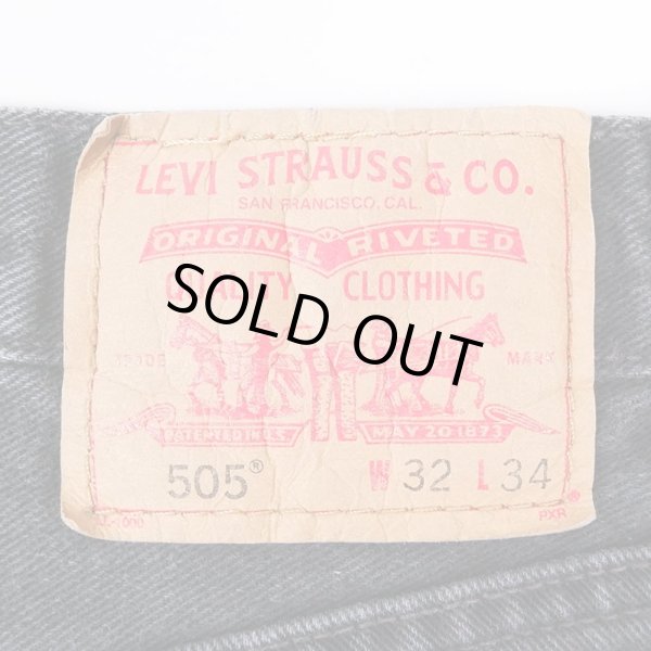 画像3: 00's Levi's 505 ブラックデニムパンツ (3)