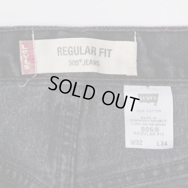 画像4: 00's Levi's 505 ブラックデニムパンツ (4)