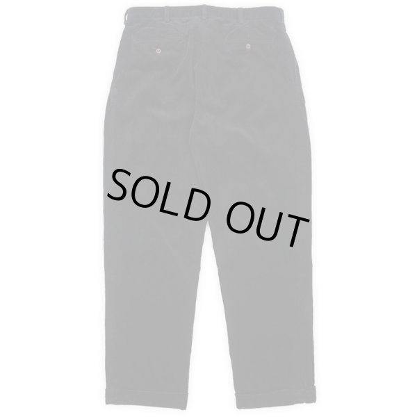 画像2: 00's Polo Ralph Lauren 2タック 太畝コーデュロイトラウザー "BLACK" (2)