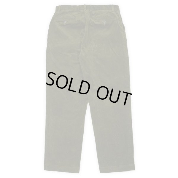 画像2: 90's Polo Ralph Lauren ノータック 太畝コーデュロイトラウザー "OLIVE / W33 L30" (2)