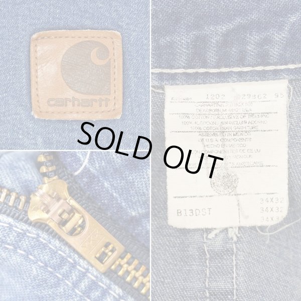画像3: 00's Carhartt デニムペインターパンツ “B13DST” (3)