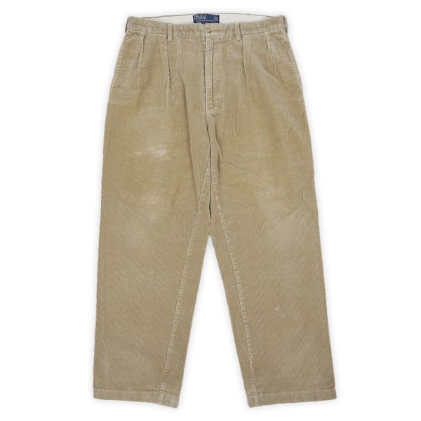 画像1: 90's Polo Ralph Lauren 2タック 太畝コーデュロイトラウザー "ANDREW PANT / W34 L30 / AS-IS" (1)