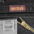 画像3: 00's RUSTLER ブラックデニムパンツ "W34 L30" (3)