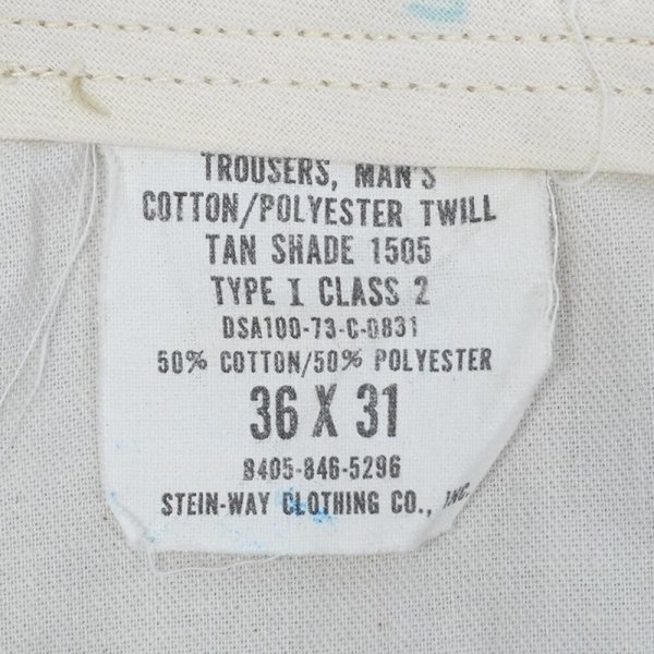 画像3: 70's US.AIR FORCE チノトラウザー "W32 L30相当" (3)