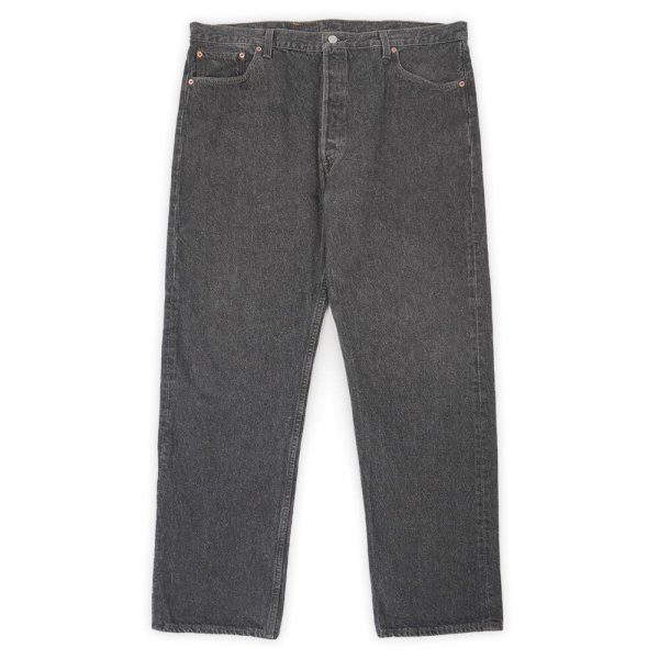 画像1: 90's Levi's 501-0658 先染め ブラックデニムパンツ "MADE IN USA / W42 L32" (1)