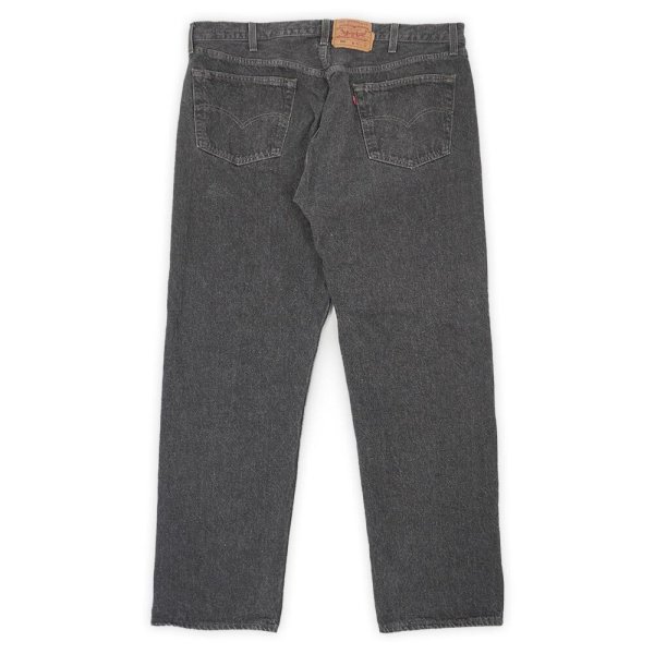 画像2: 90's Levi's 501-0658 先染め ブラックデニムパンツ "MADE IN USA / W42 L32" (2)