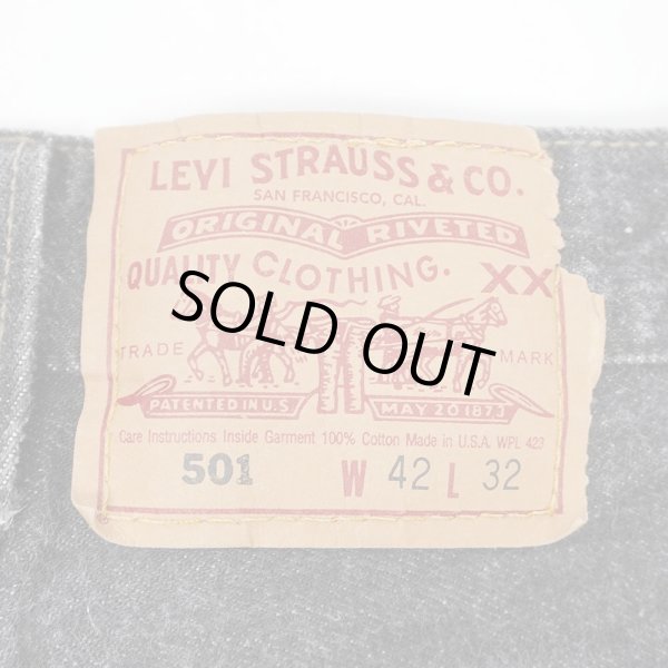 画像3: 90's Levi's 501-0658 先染め ブラックデニムパンツ "MADE IN USA / W42 L32" (3)