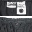 画像3: 90's BASIC EDITIONS リネンコットン イージーパンツ "BLACK" (3)