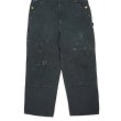 画像2: 00's Carhartt ダブルニー ダックオーバーオール "R01 BLK / W40 L30" (2)