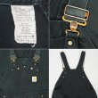 画像4: 00's Carhartt ダブルニー ダックオーバーオール "R01 BLK / W40 L30" (4)