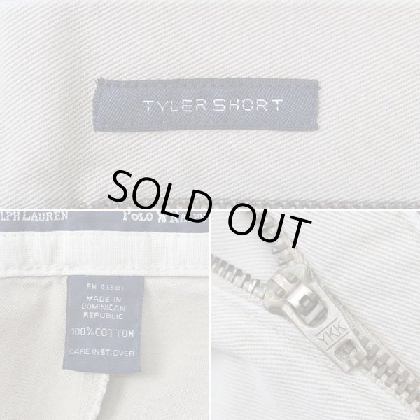 画像4: 90's Polo Ralph Lauren 2タック チノショーツ "TYLER SHORT / BEIGH" (4)