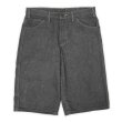 画像1: 00's Dickies 先染めブラックデニム ペインターショーツ "W32" (1)