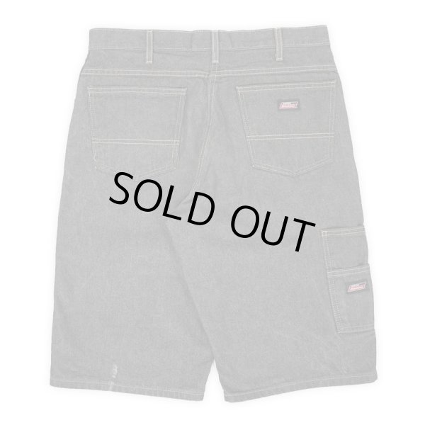 画像2: 00's Dickies 先染めブラックデニム ペインターショーツ "W32" (2)