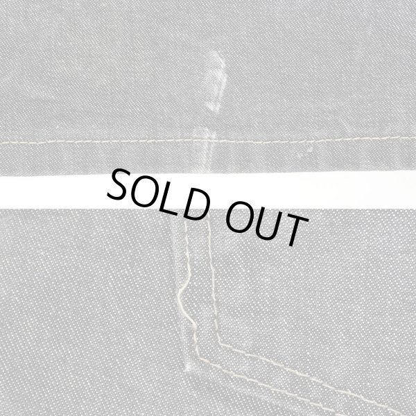 画像4: 00's Dickies 先染めブラックデニム ペインターショーツ "W32" (4)