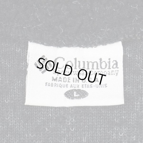 画像2: 90's Columbia フリースカットソー "BLACK / MADE IN USA" (2)