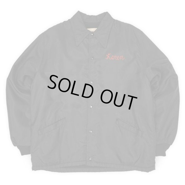 画像1: 70's Holloway ボアライナー ナイロンコーチジャケット "MADE IN USA / BLACK" (1)