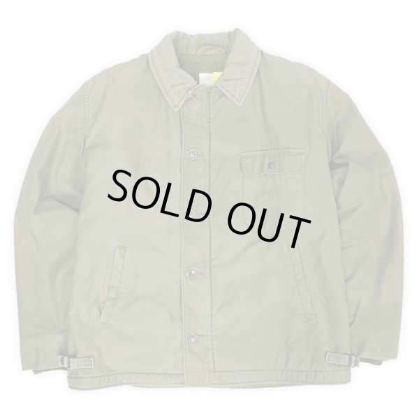 画像2: 80's US.NAVY A-2 デッキジャケット "Stencil / LARGE" (2)