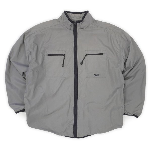 画像1: 00's Reebok スタンドカラーナイロンジャケット (1)